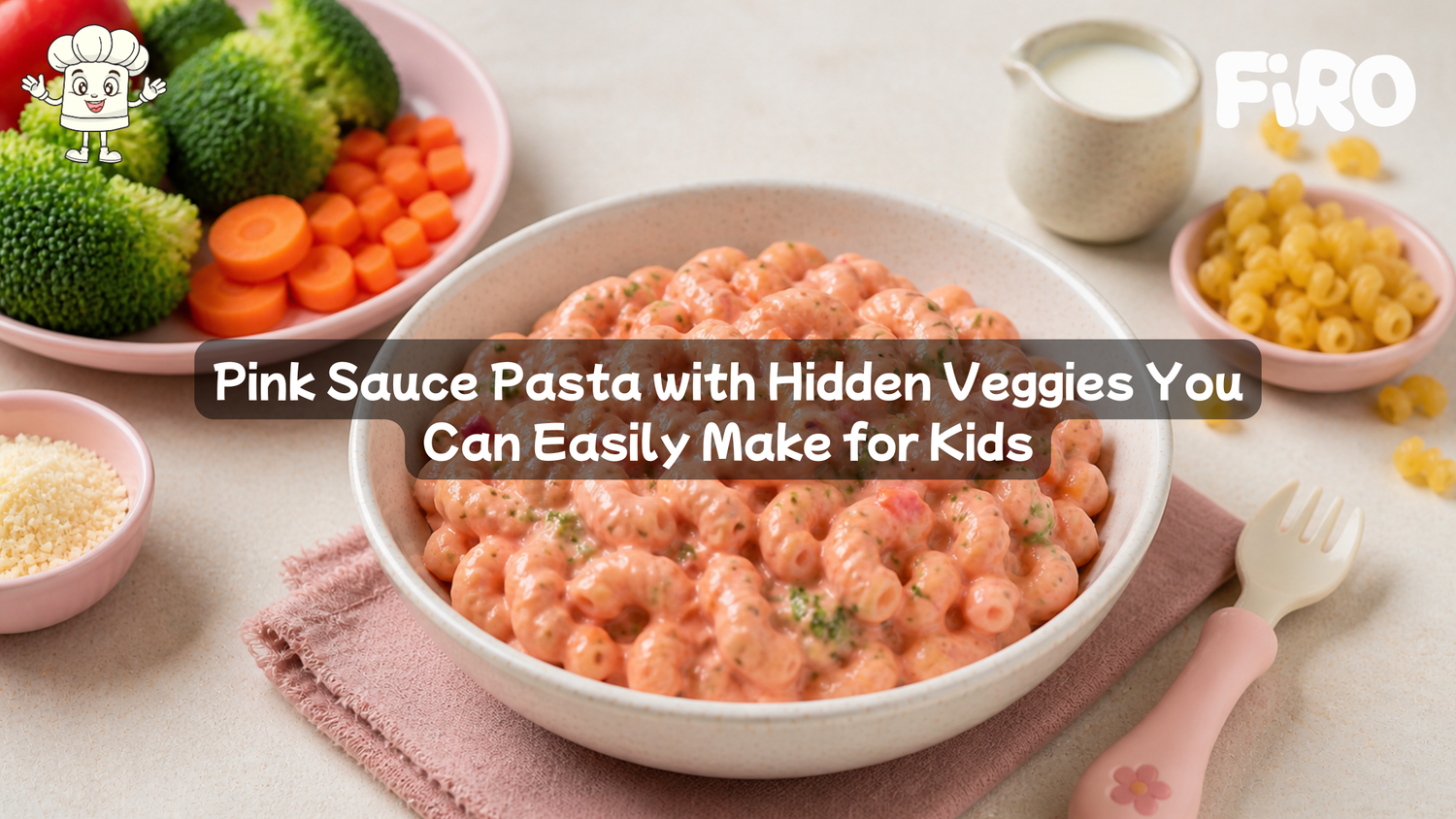 Pink sauce pasta