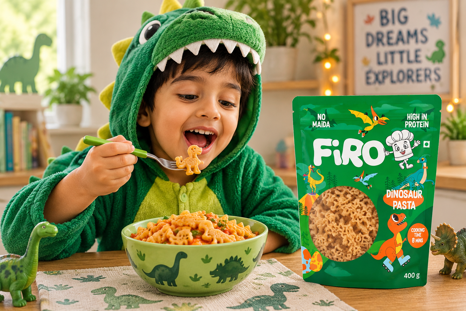 Dinosaur Pasta for Kids