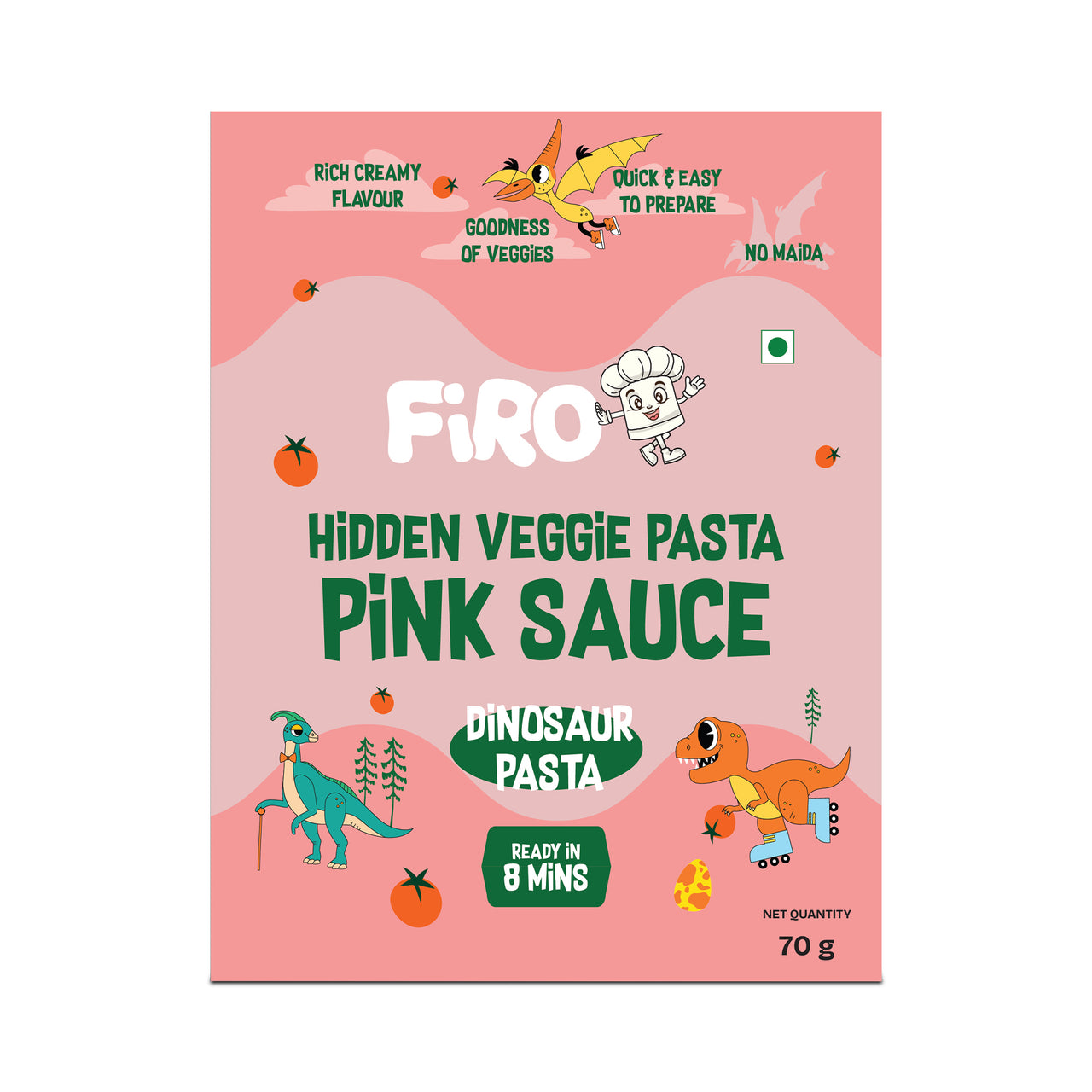 FIRO Dinosaur Hidden Veggie Pink Pasta Sauce for Kids |  No Preservatives