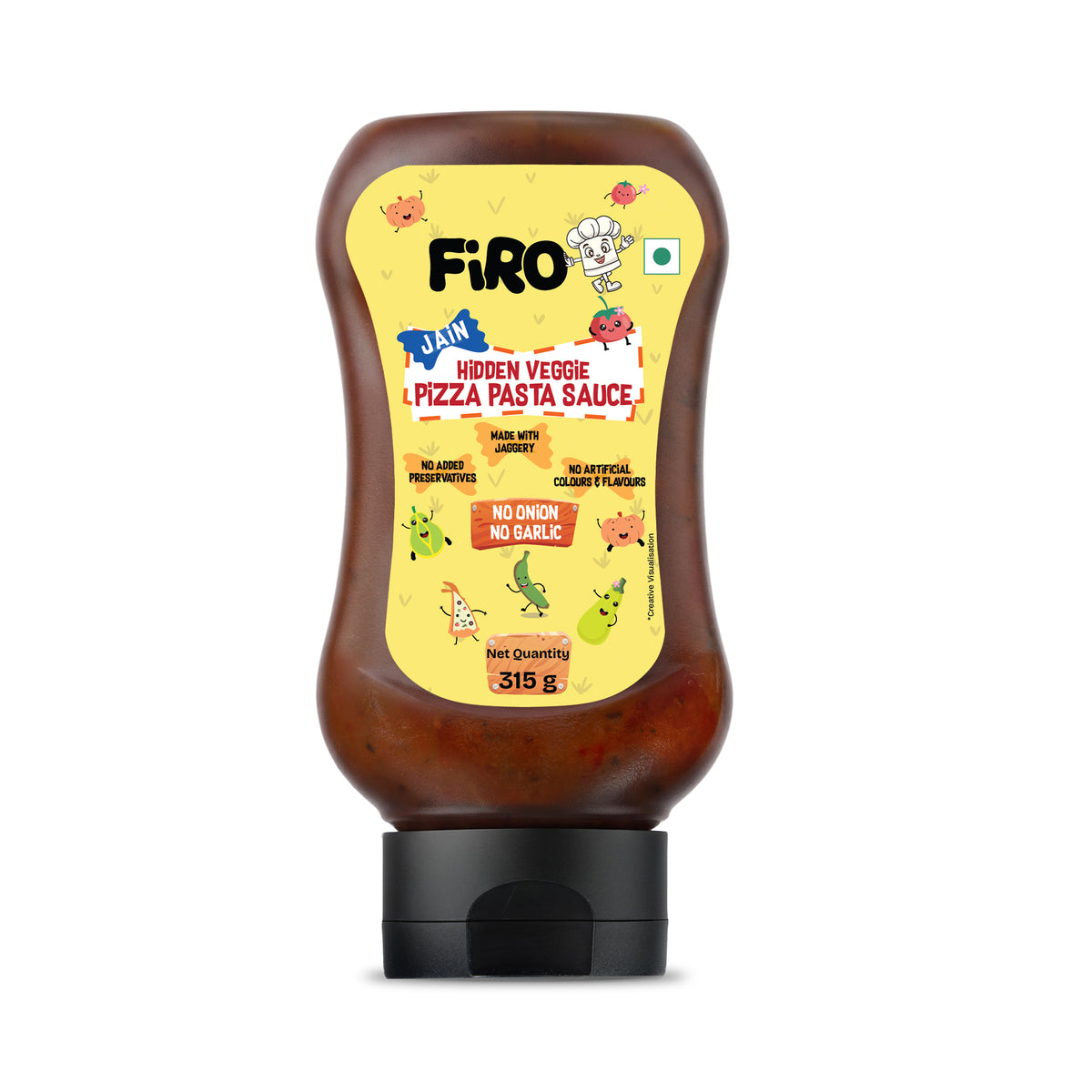 FIRO Jain Hidden Veggie Pizza Pasta Sauce | Rich & Flavorful Italian Sauce