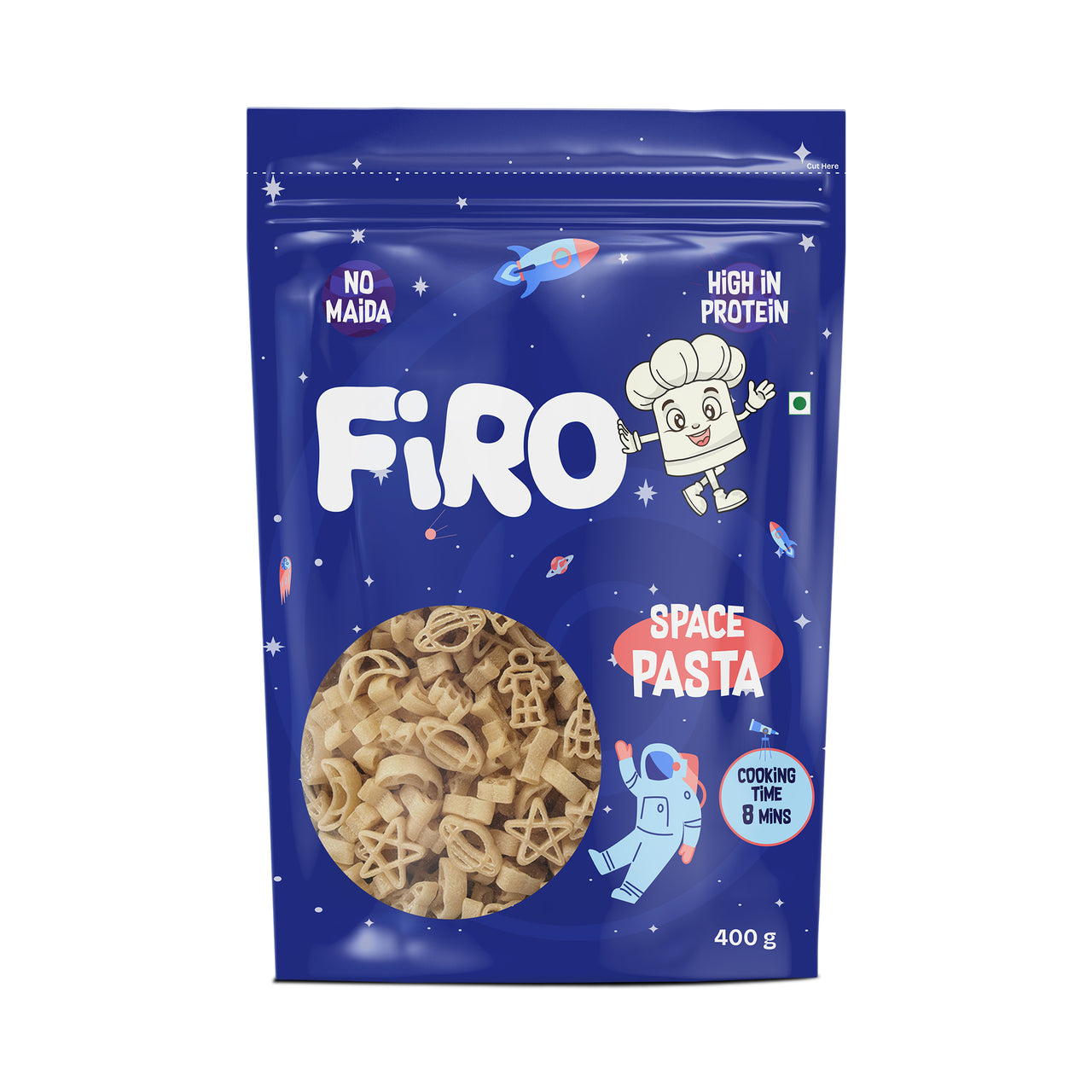 FIRO Space Shape Pasta for Kids | No Maida, Durum Wheat Pasta