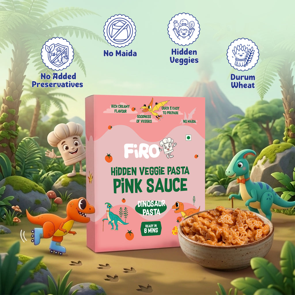 FIRO Dinosaur Hidden Veggie Pink Pasta Sauce for Kids |  No Preservatives