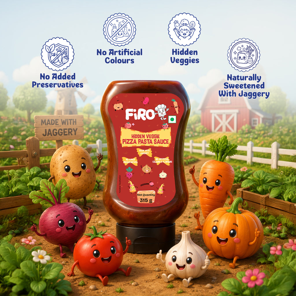 FIRO Hidden Veggie Pizza Pasta Sauce - A Smart & Yummy Choice for Kids