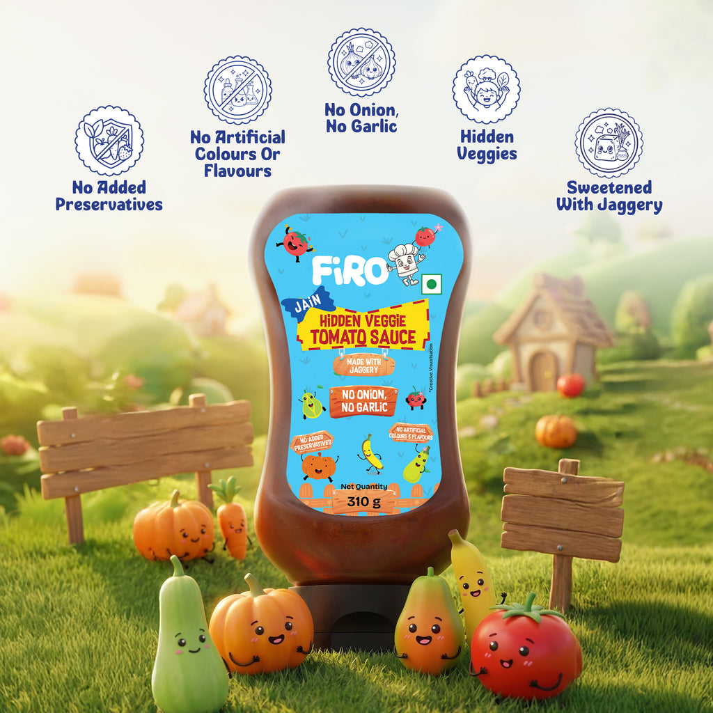 FIRO Jain Hidden Veggie Tomato Sauce | Rich Tomato Taste with Hidden Vegetables