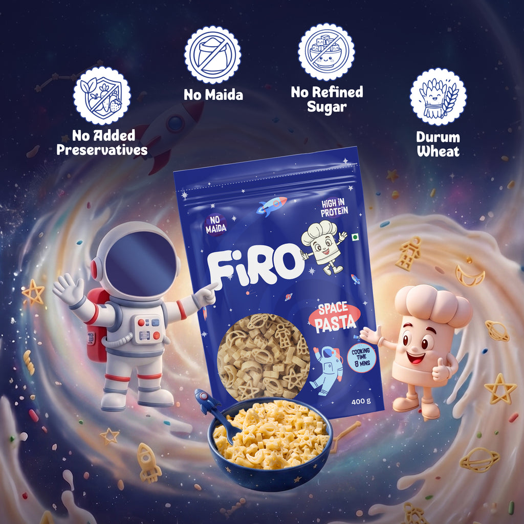 FIRO Space Shape Pasta for Kids | No Maida, Durum Wheat Pasta