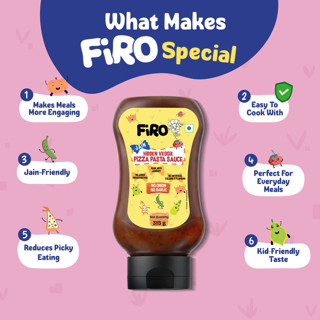 FIRO Jain Hidden Veggie Pizza Pasta Sauce | Rich & Flavorful Italian Sauce