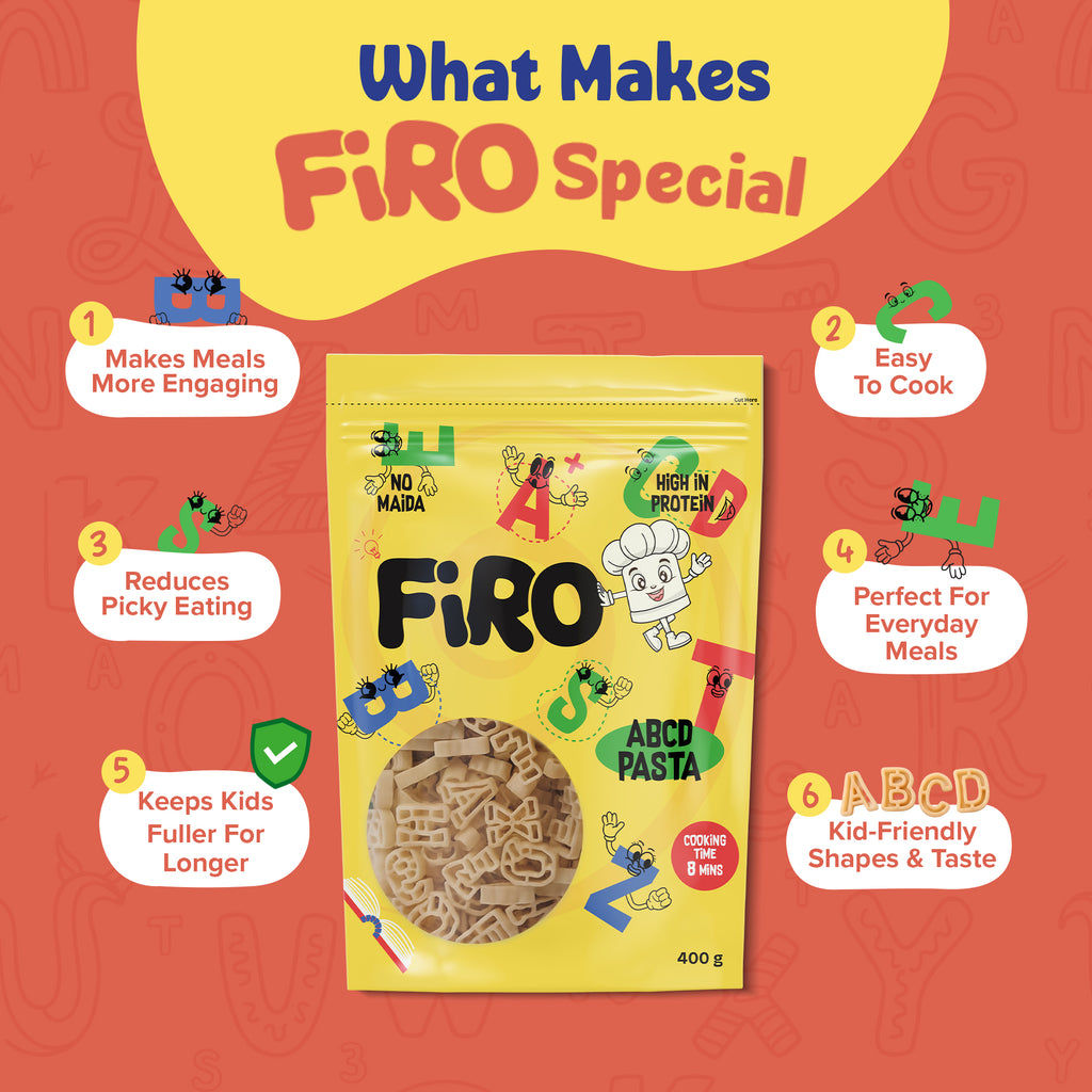 FIRO ABCD Pasta Shapes for Kids | Alphabet Pasta for Kids Meals