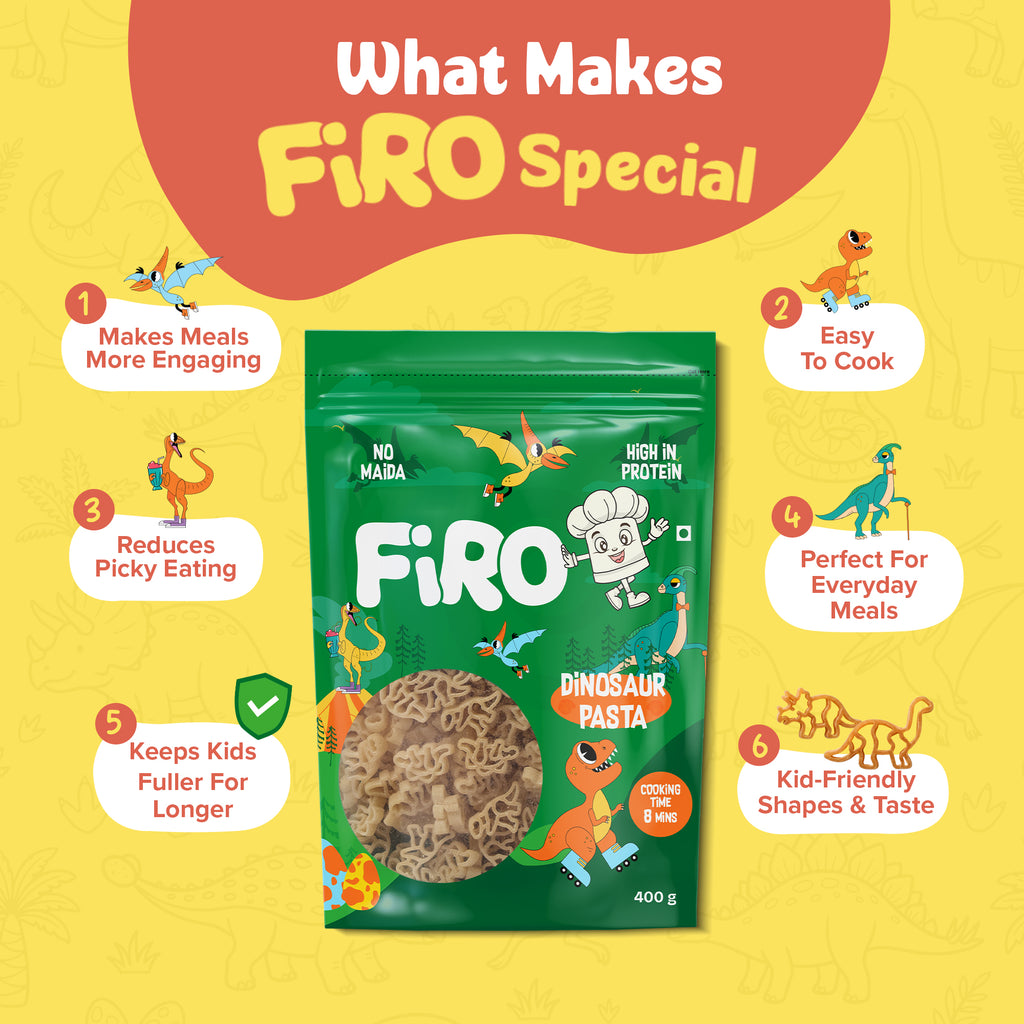 FIRO Dinosaur Pasta Shapes for Kids | Fun Dinosaur Pasta Meals