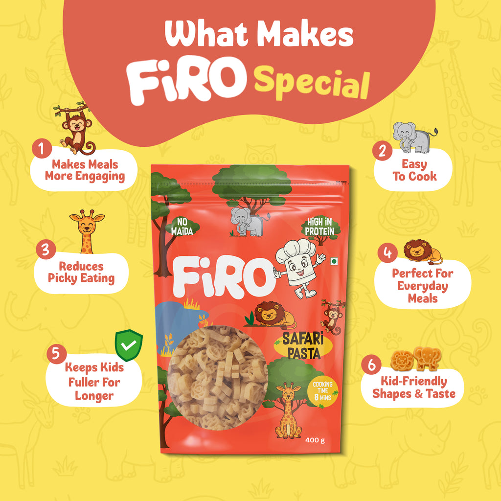 FIRO Safari Pasta Shapes for Kids | Fun Animal Shape Pasta