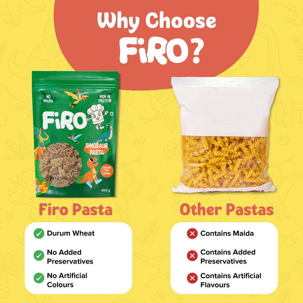 FIRO Dinosaur Pasta Shapes for Kids | Fun Dinosaur Pasta Meals