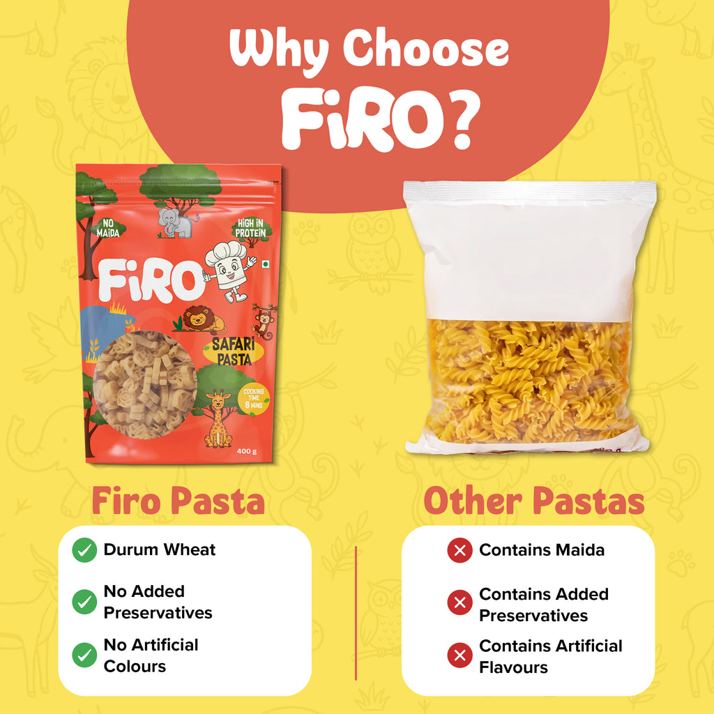 FIRO Safari Pasta Shapes for Kids | Fun Animal Shape Pasta