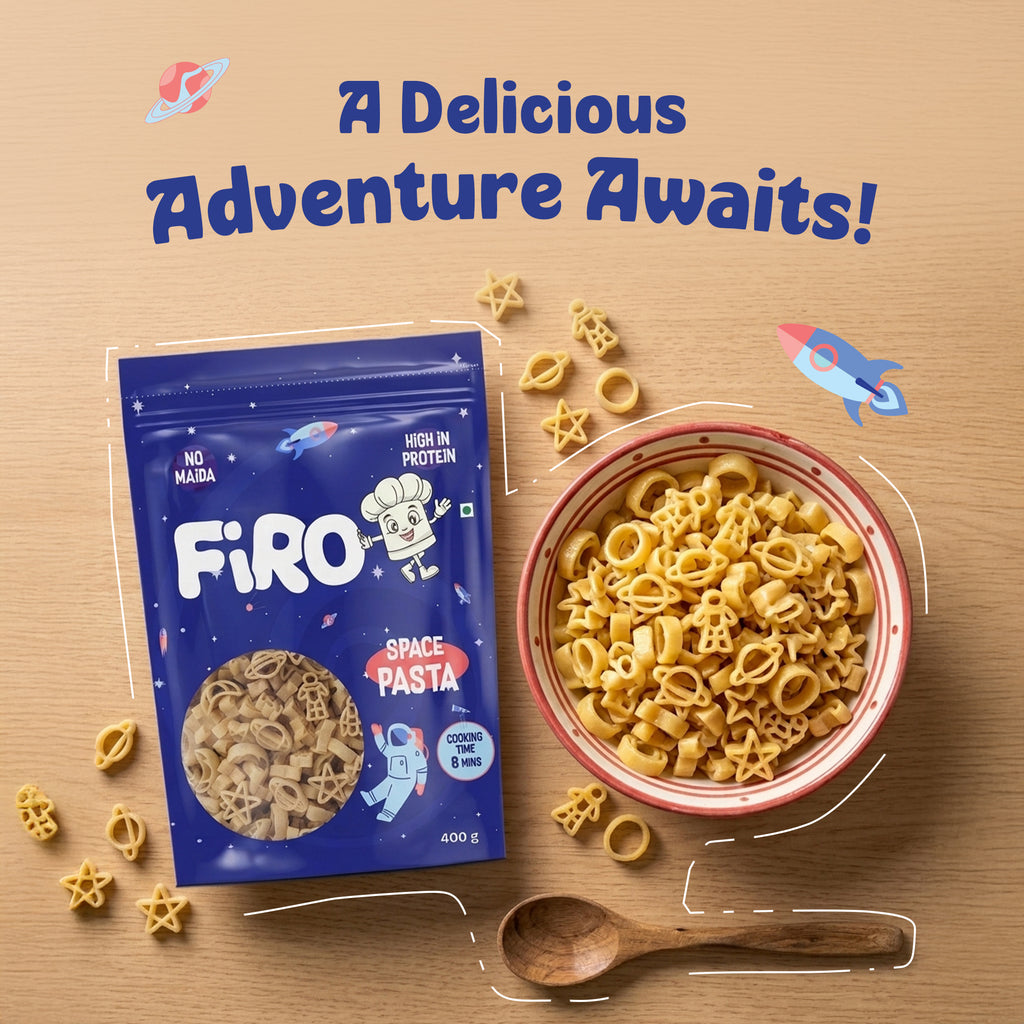 FIRO Space Shape Pasta for Kids | No Maida, Durum Wheat Pasta