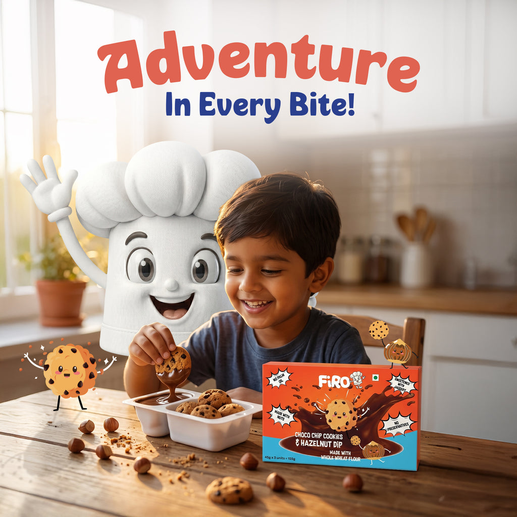 FIRO Chocochip Cookies and Hazelnut Dip (Pack of 3) | Kids Treats
