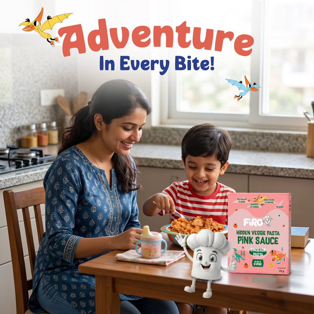 FIRO Dinosaur Hidden Veggie Pink Pasta Sauce for Kids |  No Preservatives