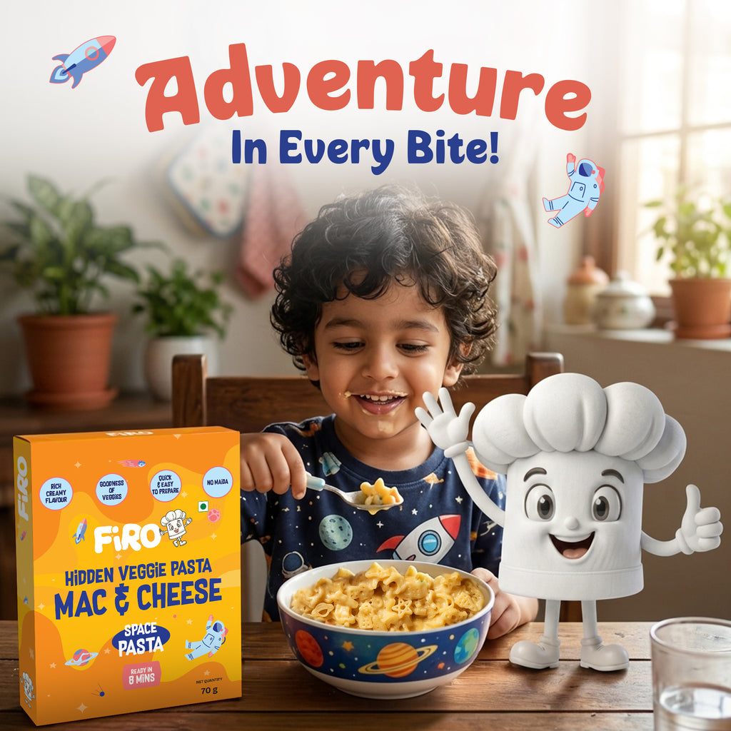 FIRO Space Hidden Veggie Mac & Cheese Pasta for Kids | Quick Creamy Pasta