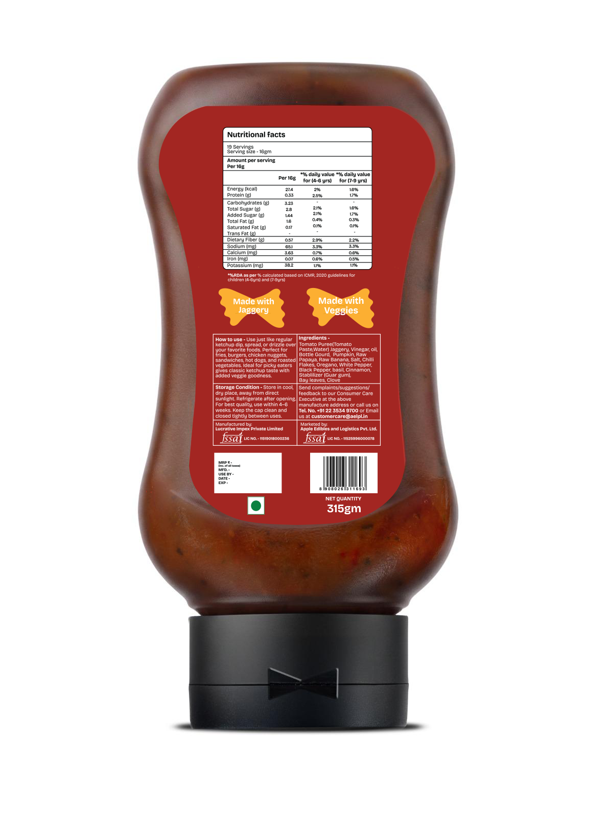 FIRO Hidden Veggie Pizza Pasta Sauce Jain | Rich & Flavorful Italian Sauce
