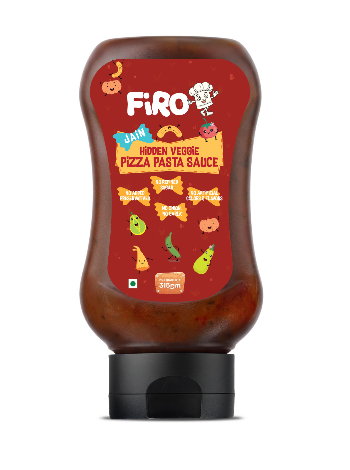 FIRO Hidden Veggie Pizza Pasta Sauce Jain | Rich & Flavorful Italian Sauce