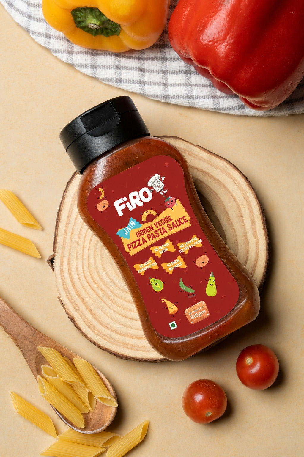FIRO Hidden Veggie Pizza Pasta Sauce Jain | Rich & Flavorful Italian Sauce