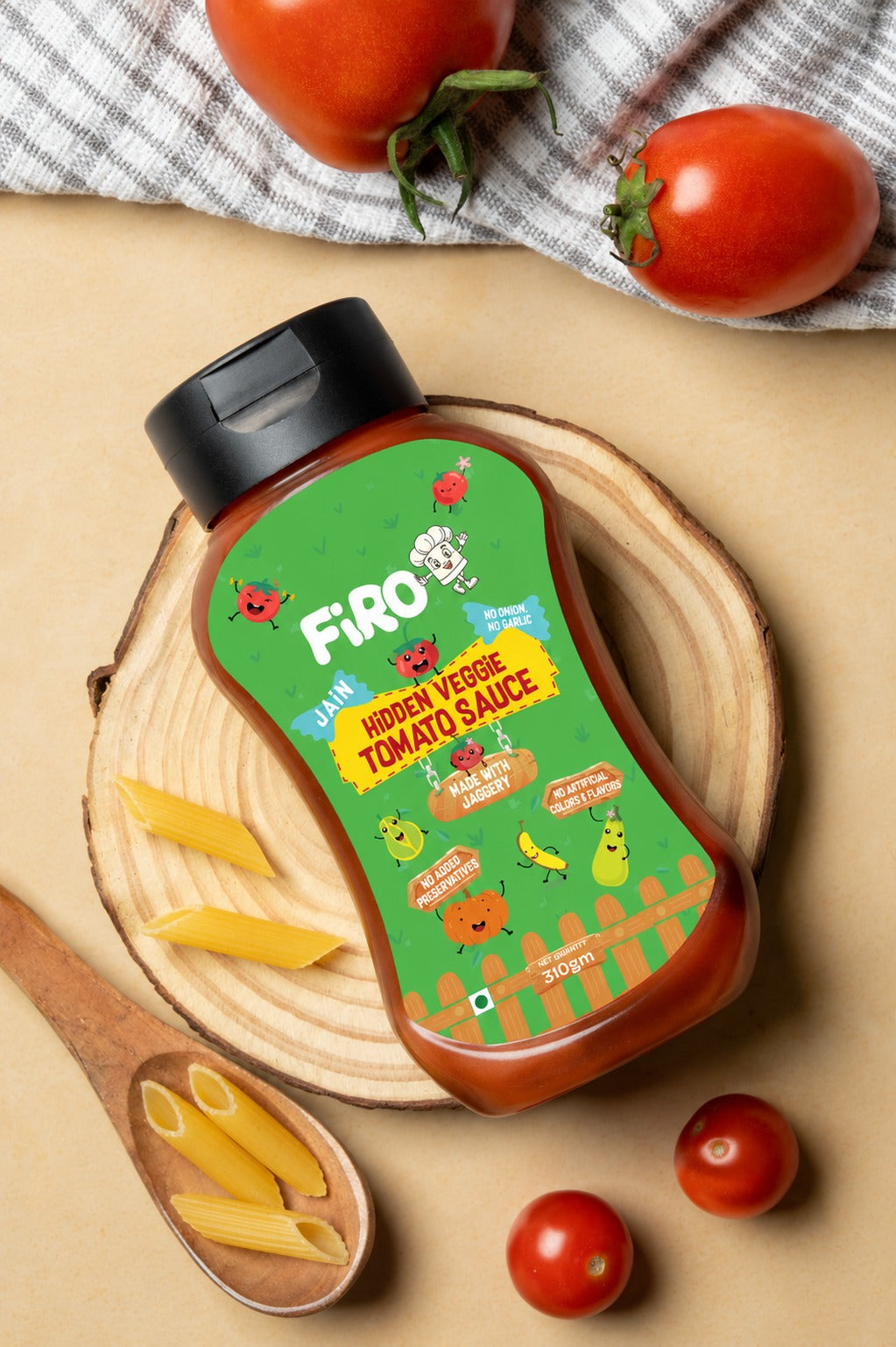 FIRO Hidden Veggie Tomato Sauce Jain | Rich Tomato Taste with Hidden Vegetables