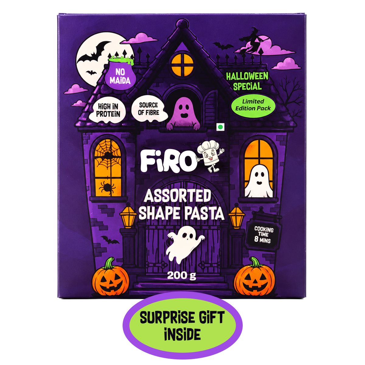 FIRO Halloween Shape Pasta | 200g — front of pack