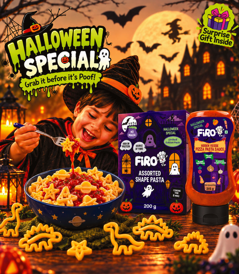 FIRO Halloween Special pasta and hidden veggie pizza pasta sauce